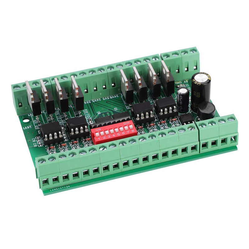  [AUSTRALIA] - 8-Channel Voltage Level Translator Voltage Level Converter Card NPN/PNP to NPN 5V/24V SquareWave Signal Converter Module Level Converter 10MHZ Optocoupler