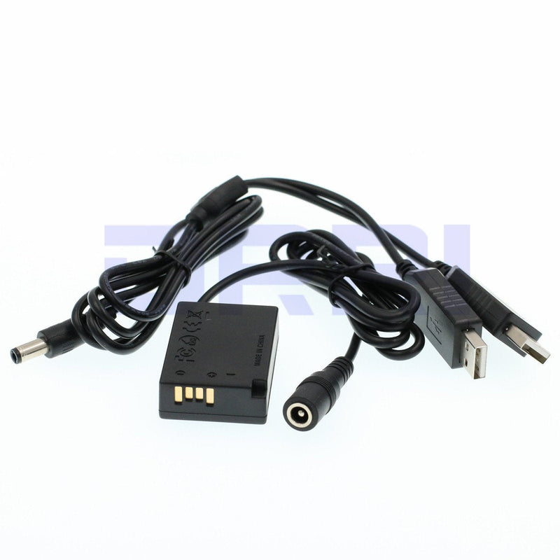  [AUSTRALIA] - DRRI DR-E18 DC Coupler Replacement ACK-E18 Power Adapter for Rebel T7i T6i T6s (E18- Dual USB)