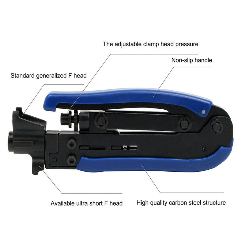  [AUSTRALIA] - AVESON RG59 RG6 RG11 Coax Cable F-Type F-Connector Compression Hand Crimper Crimping Tool
