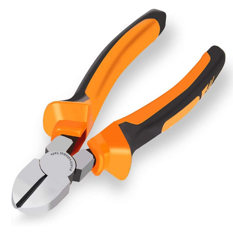  [AUSTRALIA] - BOENFU Floral Wire Cutter for Artificial Flowers and Crafts, Chicken Wire Cutters Diagonal Cutting Pliers Faux Flowers Wire Snips | Orange, 6 Inches