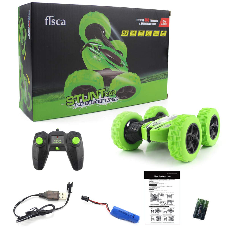 Fisca RC Car Remote Control Stunt Car, 4WD Monster Truck Double Sided Rotating Tumbling - 2.4GHz High Speed Rock Crawler Vehicle with Headlights for Kids Age 4, 5, 6, 7, 8, 9-12 Year Old - LeoForward Australia