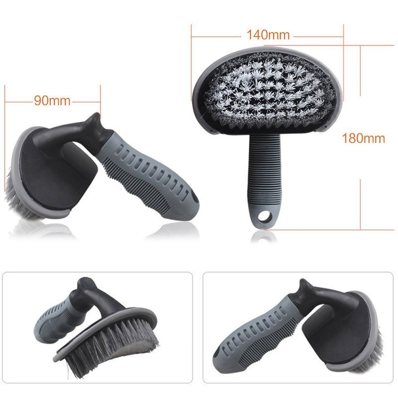  [AUSTRALIA] - HitCar Car Vehicle Motorcycle Alloy Wheel Tire Rim Scrub Brush Washing Cleaner Cleaning Tool for Car Truck Home Kitchen Office