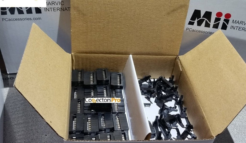  [AUSTRALIA] - PC Accessories - Connectors Pro 50-Pack 2X5 10P 2.54mm Dual Rows IDC Sockets for Flat Ribbon Cable, 10 Pins FC Female Connector