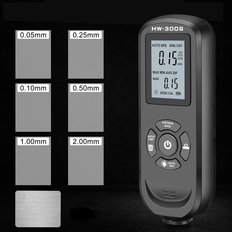  [AUSTRALIA] - Coating Thickness Gauge Digital Display 3 Units Paint Thickness Gauge Automotive Paint Gauge (Black)