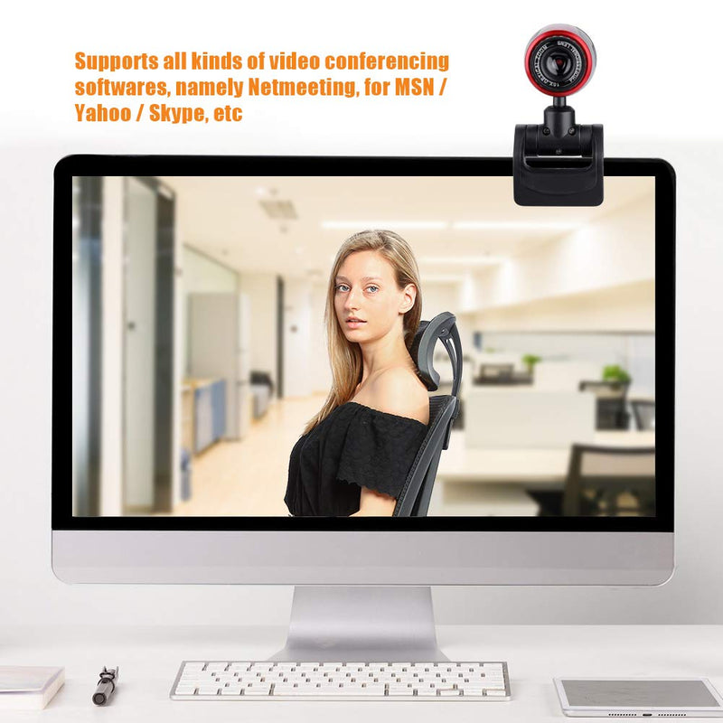  [AUSTRALIA] - Bewinner USB2.0 Video Camera with MIC 16MP HD Webcam Web Camera Cam Glass Lens 360 Degree Mini Web Camera for Computer PC Desktop Laptop Support Video