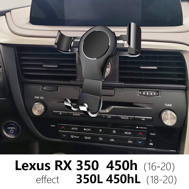 LUNQIN Car Phone Holder for 2016-2020 Lexus RX 350 450h and 2018-2020 Lexus RX 350L 450hL Auto Accessories Navigation Bracket Interior Decoration Mobile Cell Phone Mount - LeoForward Australia