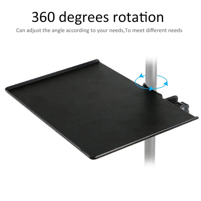  [AUSTRALIA] - Mic Rack Stand Phone Holder, Multifunctional Microphone Stand Tray, Alloy Clamp-On Chat Room for Live Broadcast
