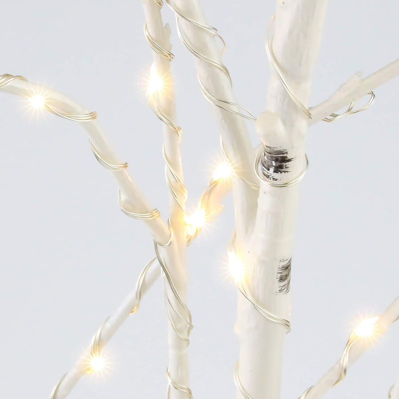  [AUSTRALIA] - Remon 100 LED Lighted White Birch Branches - 2 Pack Artificial Branches Battery Operated with Timer for Indoor Outdoor Christmas Wedding Party Home Decoration (Vase Excluded)