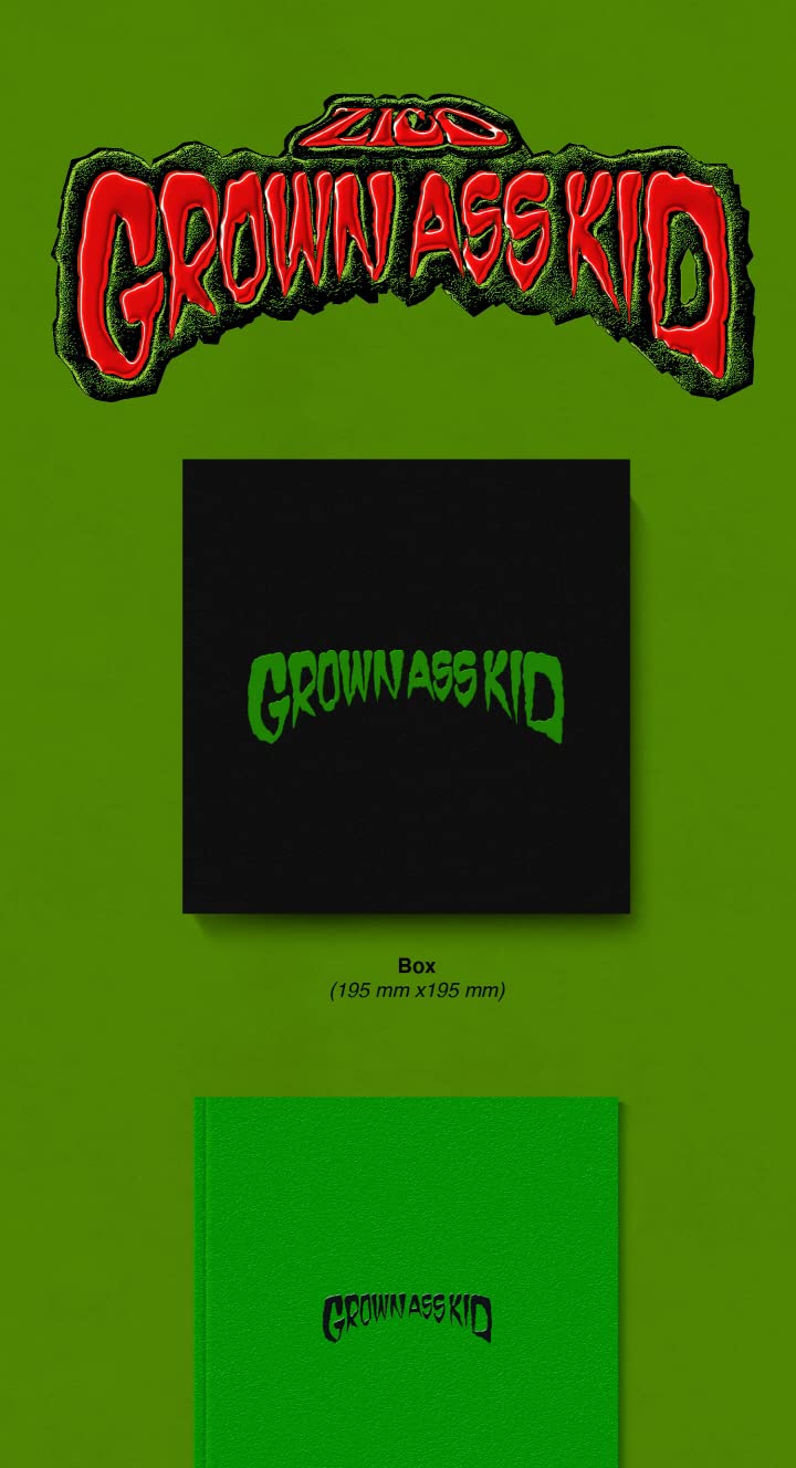  [AUSTRALIA] - ZICO Grown Ass Kid 4th Mini Album PhotoBook Version CD+Poster on Pack+Photobook+Sticker+Tracking Sealed