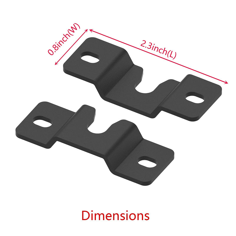  [AUSTRALIA] - JINGer Sound Bar Wall Mount Brackets for VIZIO Sound BarSoundbar Mounting Bracket for VIZIO SoundBar SB3851C0SB3630E6SB3621nF8MSB4551D5 Speaker with Wall Mount Screws Black