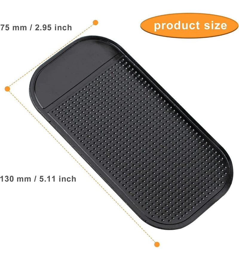  [AUSTRALIA] - 2-Pack of Anti-Slip Dash Mats for Cars - Sticky Pad for Radar Detectors, Phones, Keys, GPS, Coins and More - Secure Your Essentials on The Road!