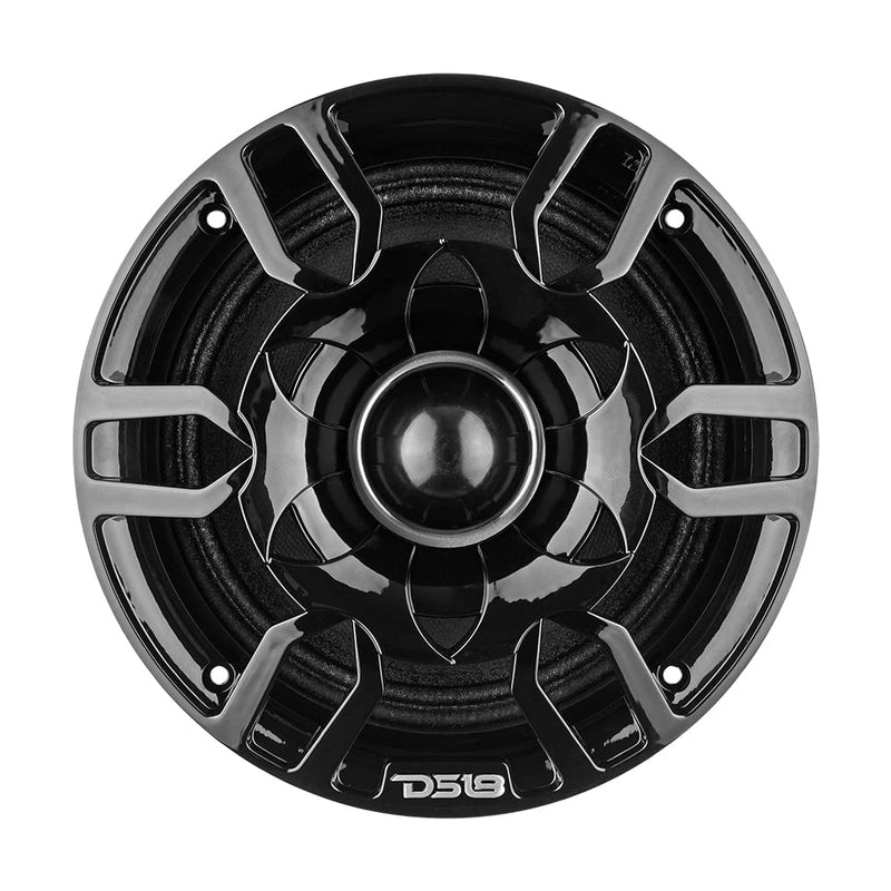  [AUSTRALIA] - DS18 PRO-GRT6BK 6.5" Grill with Built-in 1.75" Voice Coil Neodymium Bullet Tweeter 500 Watts - Universal Speaker Grill Cover, Cover and Protect Your Speakers (NO Speaker)