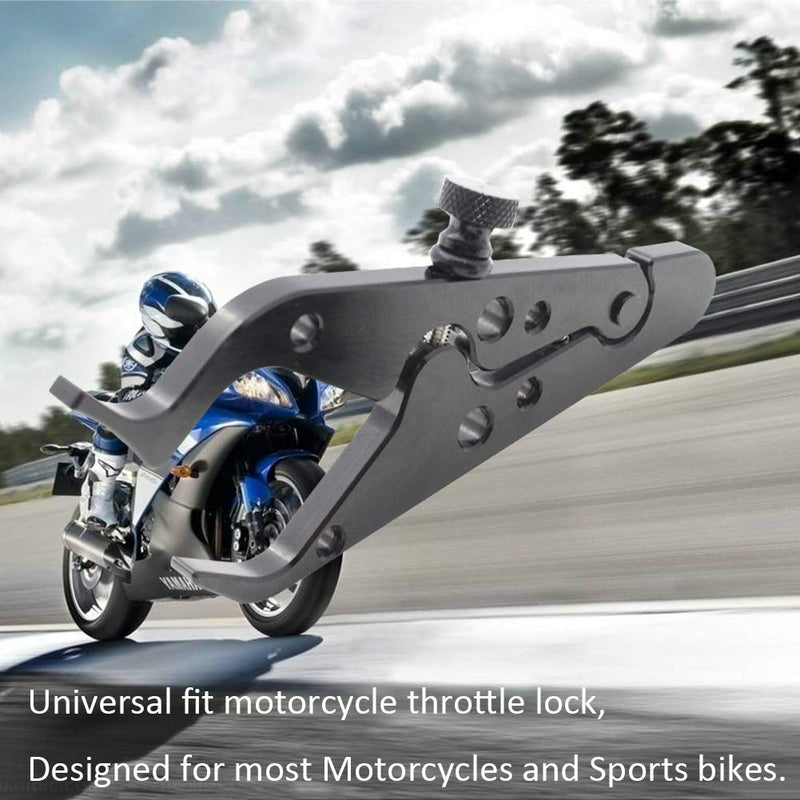  [AUSTRALIA] - Motorcycle Cruise Control Universal Throttle Assist Aluminum Wrist/Hand Grip Lock Clamp with Silicone Ring Lightweight,Easy to Adjust for Most Motorcycles and Sports Bikes