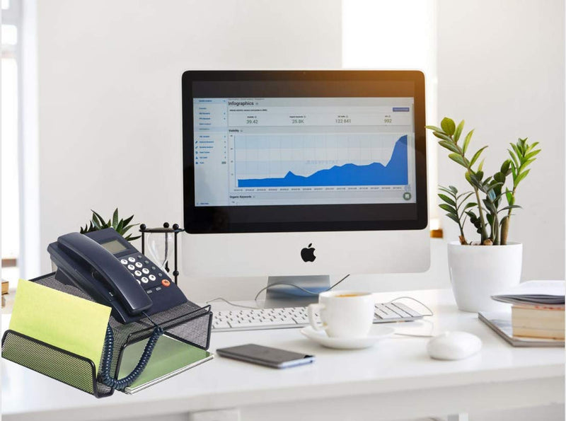 1InTheOffice Telephone Stand Desktop, Mesh - LeoForward Australia