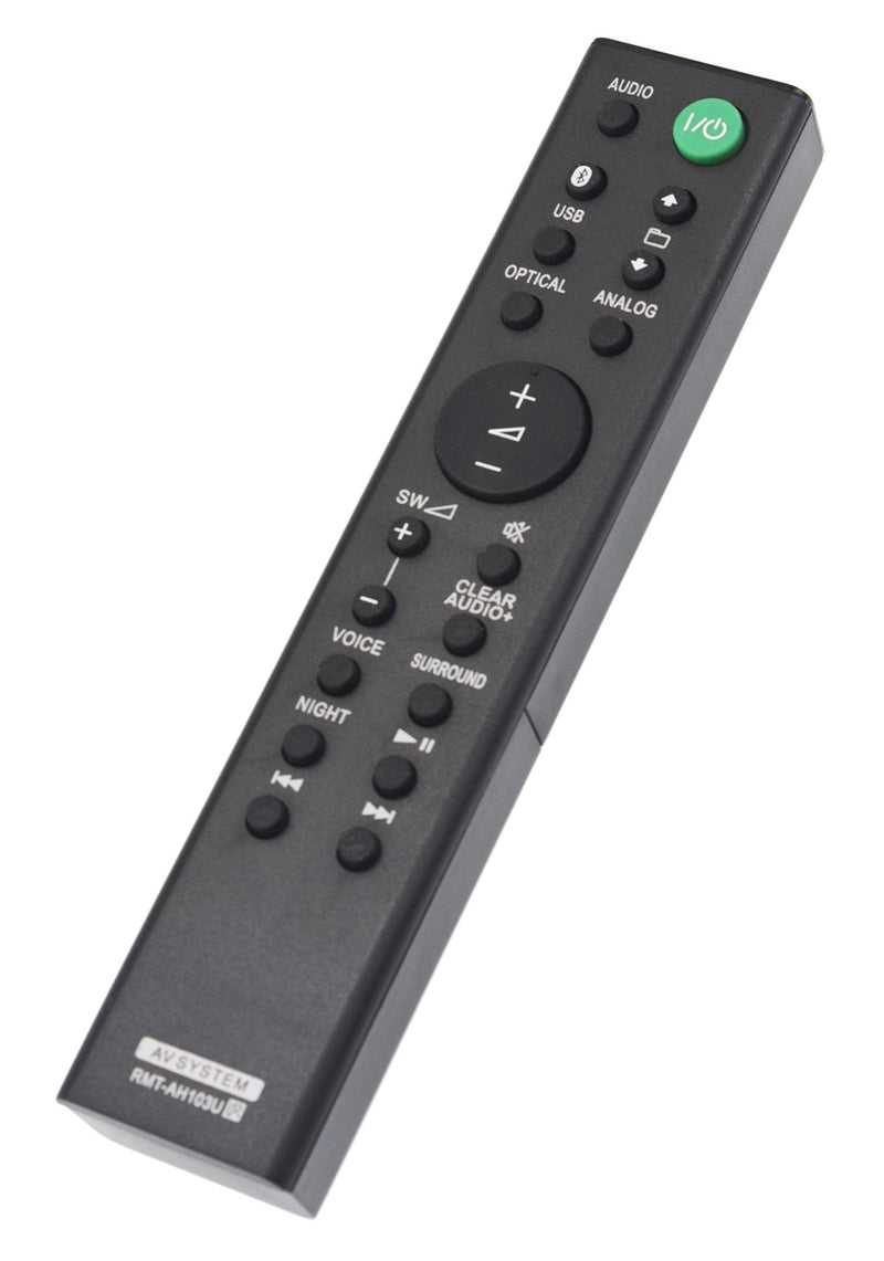 New RMT-AH103U Replaced Remote fit for Sony Sound Bar HT-CT80 SA-CT80 HTCT80 SACT80 HT-CT180 SA-CT180 RMT-AH100U SA-WCT180 SS-WCT80 - LeoForward Australia