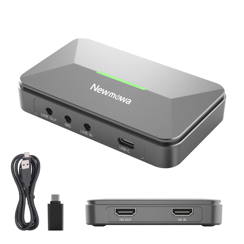  [AUSTRALIA] - Newmowa 1080P Audio Video Capture Card, USB 3.0 HDMI Video Capture Device for Gaming Teaching Live Streaming Video Recorder, Compatible with Windows Mac OS System OBS Zoom