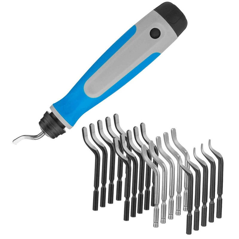 MAVAST Silicone Deburring Tool with 21 High-Speed Steel Blades Blue - LeoForward Australia