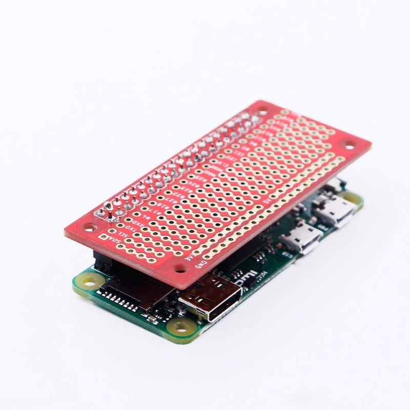  [AUSTRALIA] - Treedix Compatible with Raspberry Pi Zero 2pcs GPIO Protoboard Breadboard HAT with Female Pin Connector PCB Prototyping Board （unwelding）