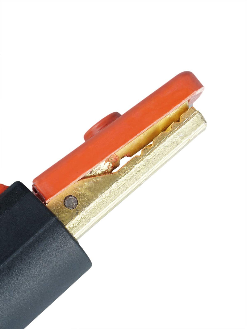  [AUSTRALIA] - 200A Welding Electrode Holder Clamp Style Forging Brass Materials for Arc MMA Welder,Red 200A