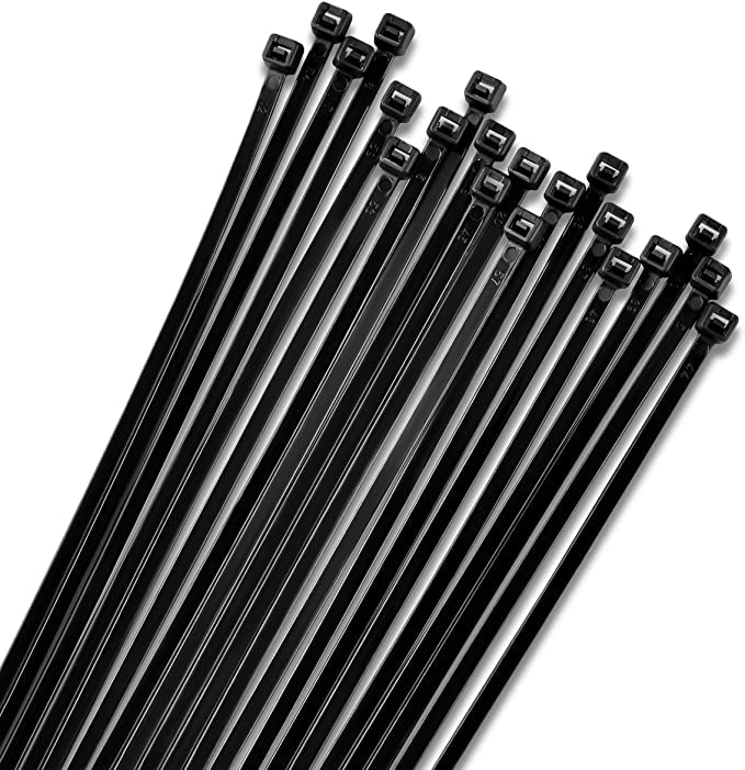  [AUSTRALIA] - 15" Black Zip Cable Ties (100 Pack), 120lbs Tensile Strength - Heavy Duty, Self-Locking Premium Nylon Cable Wire Ties for Indoor and Outdoor by Bolt Dropper 15" 120lb