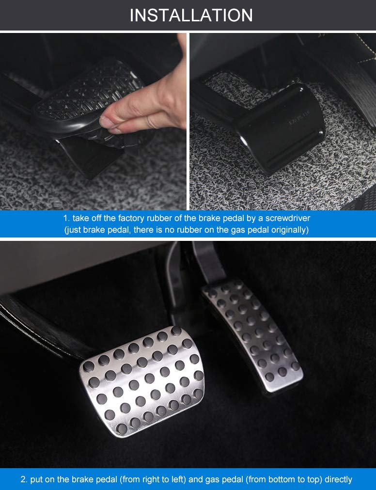  [AUSTRALIA] - AutoBig Sport Gas Brake Pedal Pad Cover for Mercedes Benz GLE GLS ML GL 350 400 450 550 W166 X166