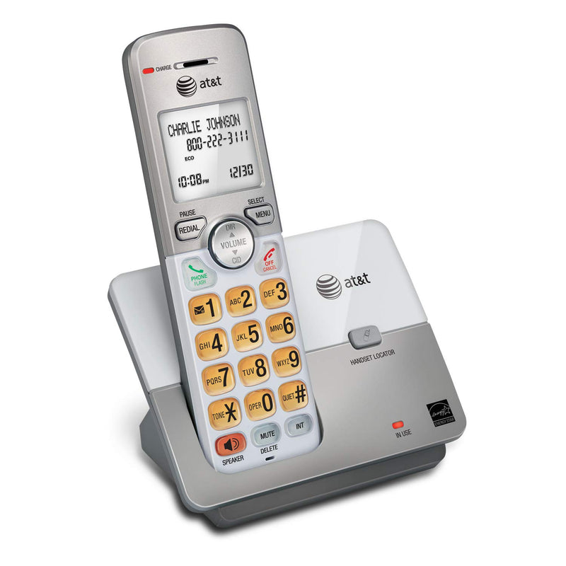  [AUSTRALIA] - AT&T EL51103 DECT 6.0 Phone with Caller ID/Call Waiting, 1 Cordless Handset, Silver 1 Handset