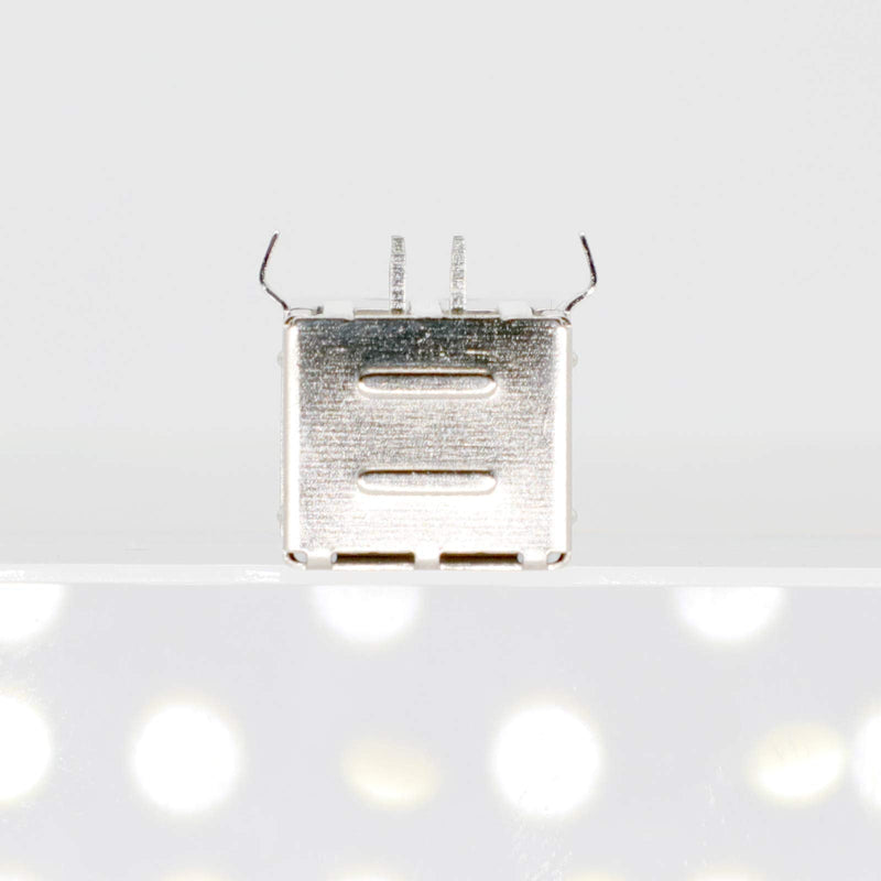  [AUSTRALIA] - USB Female Type-B Port 4-Pin Right Angle PCB DIP Jack Socket-White 10 Pack by MUZHI