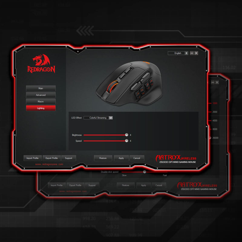  [AUSTRALIA] - Redragon M811 PRO Wireless MMO Gaming Mouse, 15 Programmable Buttons RGB Gamer Mouse w/Ergonomic Natural Grip Build, 10 Side Macro Keys, Software Supports DIY Keybinds & Backlit M811 Wireless Black