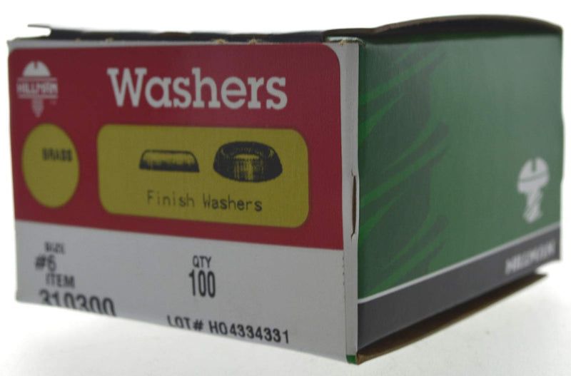  [AUSTRALIA] - The Hillman Group 310300 Number-6 Countersunk Finish Washer, 100-Pack #6