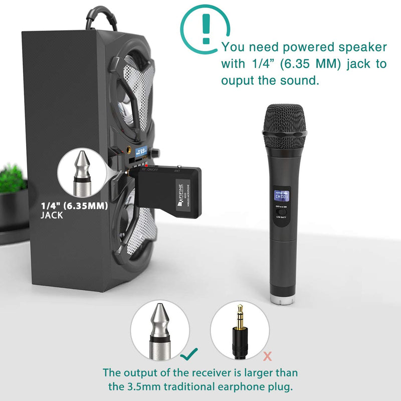  [AUSTRALIA] - Wireless Microphone,Fifine Handheld Dynamic Microphone Wireless mic System for Karaoke Nights and House Parties to Have Fun Over The Mixer,PA System,Speakers-K025