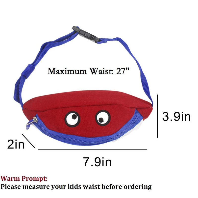 Toddler Baby Mini Fanny Pack Kids Sports Running Purse Waist Pack Belt Bum Bag Red - LeoForward Australia