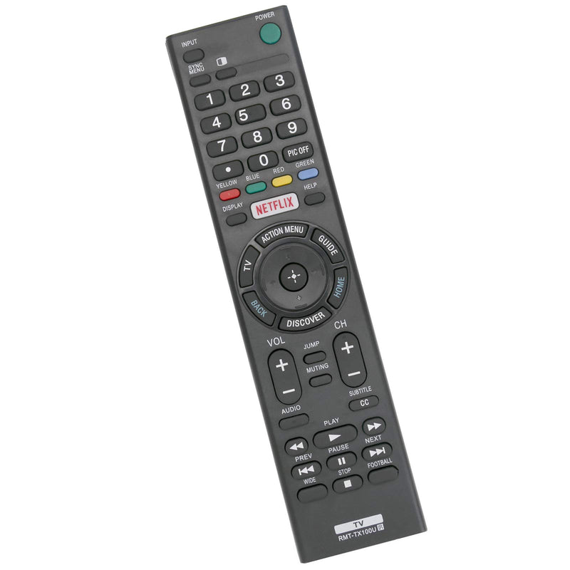 New RMT-TX100U Replace Remote Control RMTTX100U fit for Sony Bravia TV KDL-75W850C KDL-65W850C KDL-55W850C XBR-65X890C XBR-55X890C XBR-55X850C XBR-49X830C XBR-43X830C XBR-75X880C - LeoForward Australia