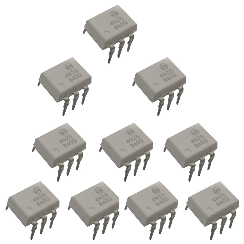  [AUSTRALIA] - FAYLEZ 10 PCS 4N25 6 Pin Optoisolators Transistor DIP