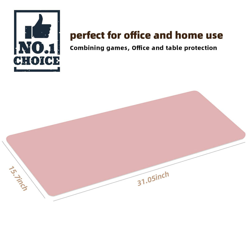 Desktop Pad Mouse Pad for Office/Home Ultra Thin Waterproof Non-Slip for Work & Game 31.5" x 15.7" Laptop Protective Desk Pad (Pink/SkyBlue£ Pink/Skyblue - LeoForward Australia