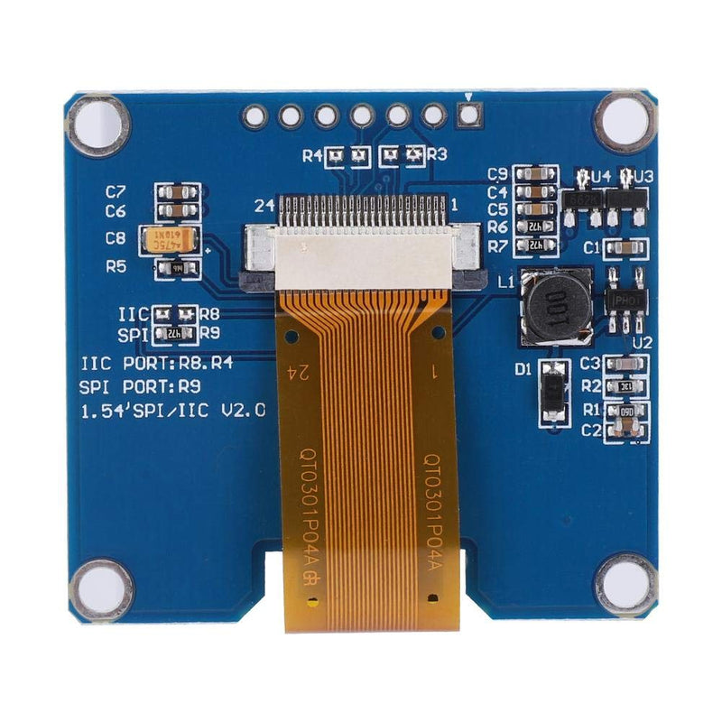  [AUSTRALIA] - 1.54 Inch OLED Module 128 x 64 White Yellow Blue SSD1309 Driver I2C Interface Display Module (White)