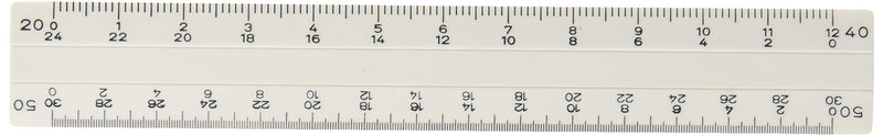  [AUSTRALIA] - ALVIN 269P Flat Engineer Scale, Multipurpose Drafting Ruler for Drawing, Planning, and Design, High Impact Plastic - 6 Inch