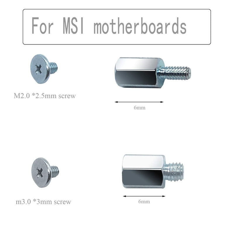  [AUSTRALIA] - M.2 SSD Mounting Screws Kit for MSI Motherboards (8pcs)