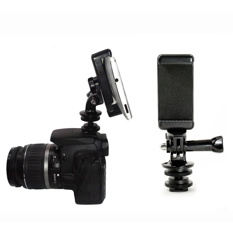  [AUSTRALIA] - Livestream® Gear - Tablet Mount with 2X Ball Heads, 2X Hot Shoe, 2X Tripod Adapters, 2X Screw Adapters, & 2X Phone Mounts. Complete Setup for Use w/DLSR or Tripods. (2X Ball Head Phone/Tablet Set)