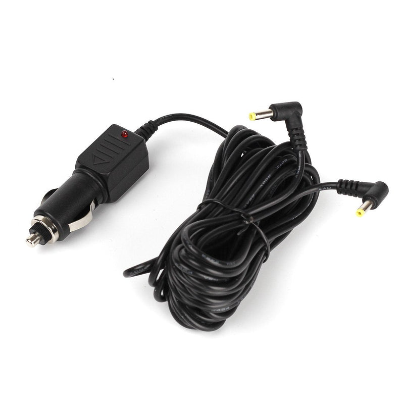  [AUSTRALIA] - 11ft Long Cord Car 2 Two Output DC Adapter for Insignia NS-DS9PDVD15 9" Dual Screen Portable DVD Player Auto Vehicle Boat RV Camper Cigarette Lighter Plug Power Supply Cord Cable Charger PSU