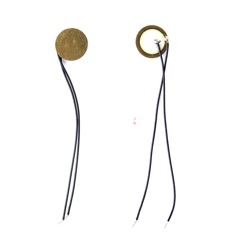  [AUSTRALIA] - 20PCS 12mm Piezo Elements Sounder Sensor Trigger Drum Disc+Wire Copper