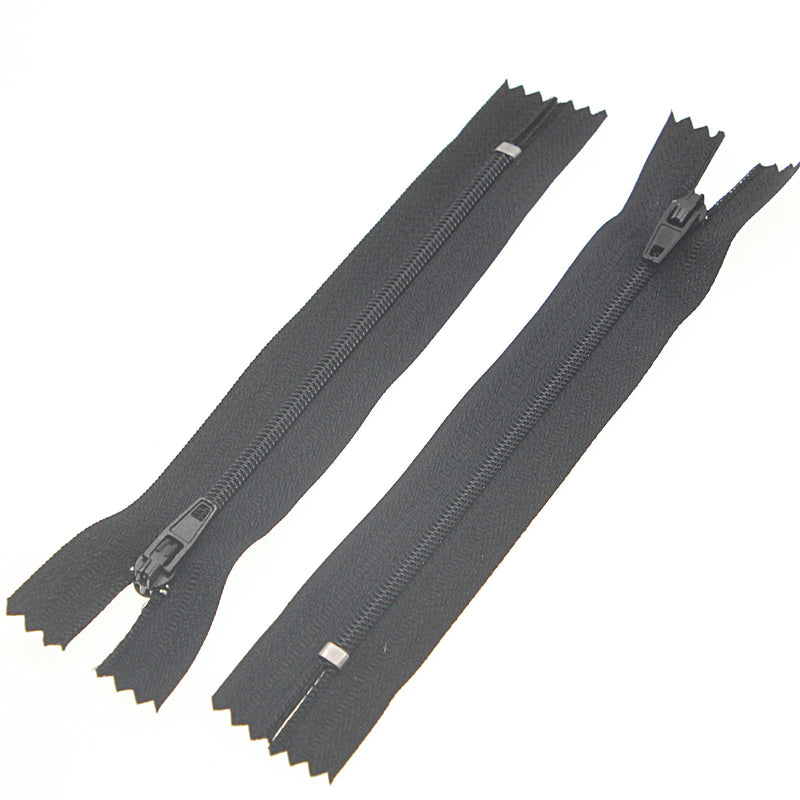  [AUSTRALIA] - #3 Nylon Coil Zipper,Black Closed End Zippers Bulk for DIY Tailor Sewing Crafts,Bags,Purses(20 PCS/Pack,24 Inch) SHUNLI Black 24"