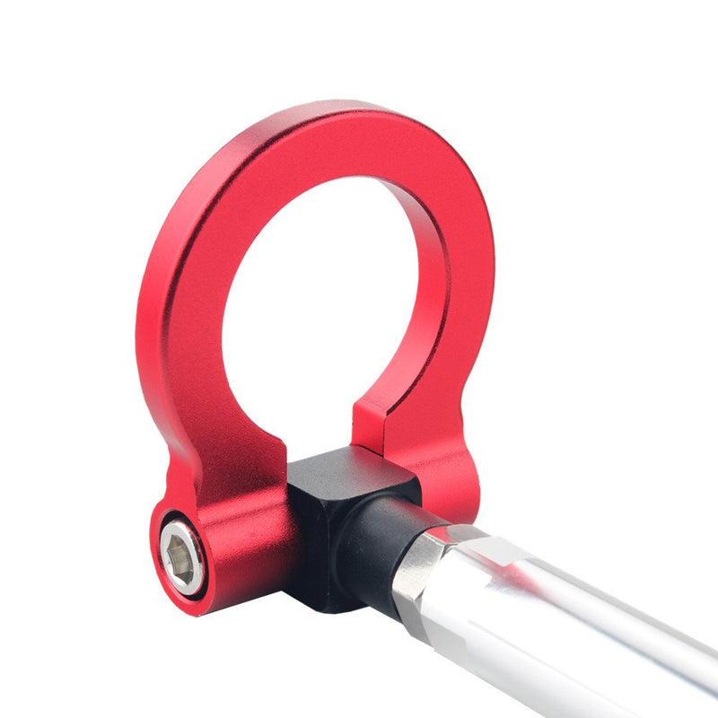  [AUSTRALIA] - DEWHEL Front Bumper Eye Towing Tow Hook Bolt on No Drill Relocator Hole for Mercedes W204 C-Class W212 E-Class C117 CLA-Class W221 S-Class W166 ML X204 GLK (Red) Red