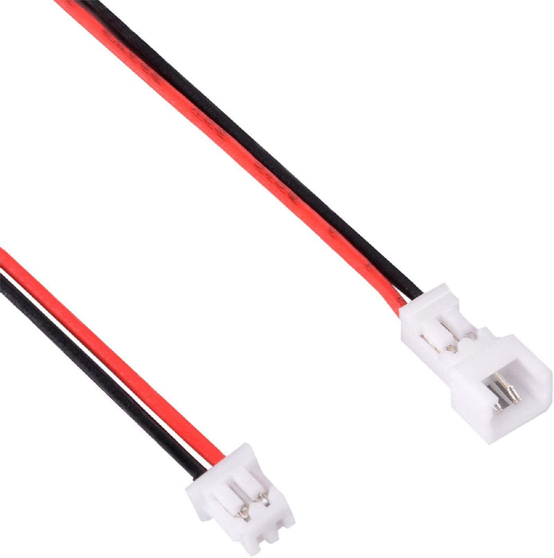  [AUSTRALIA] - 10 Pairs 1.25 mm JST 2 Pin Micro Electrical Male and Female Connector Plug with 80mm Wire Cables