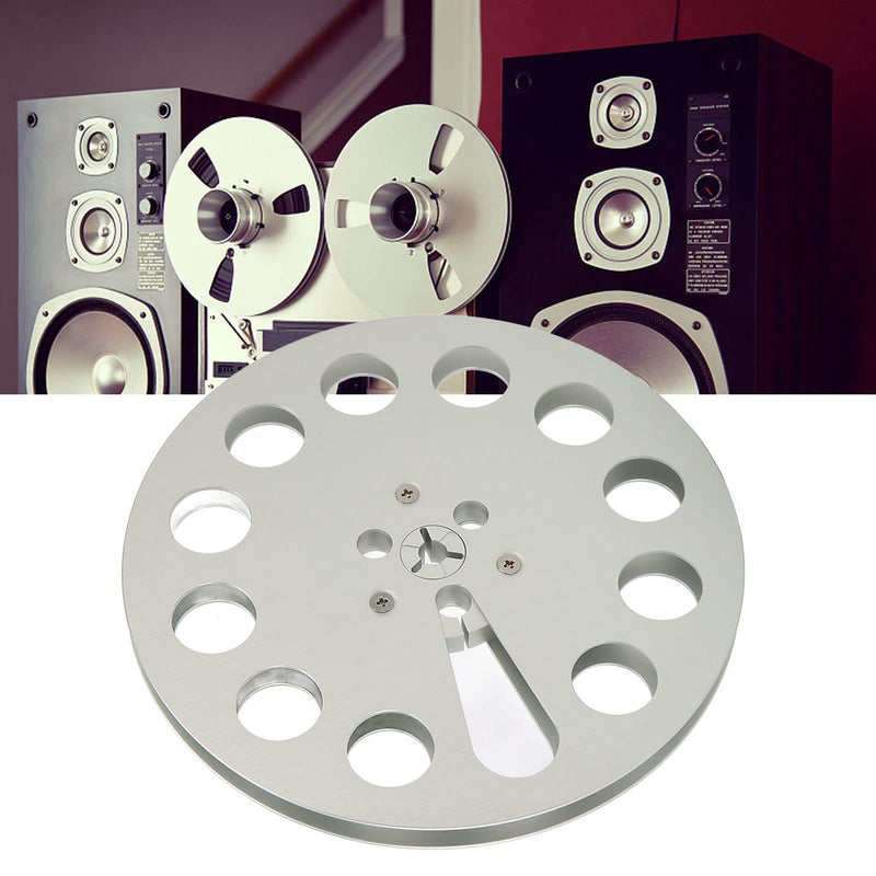  [AUSTRALIA] - 1/4 7 Inch Empty Aluminum Alloy Take Up Reel to Reel Small Hub, 11 Holes Empty Tape Reel for Nab, Long Play Analog Recording Tape by ATR Magnetics