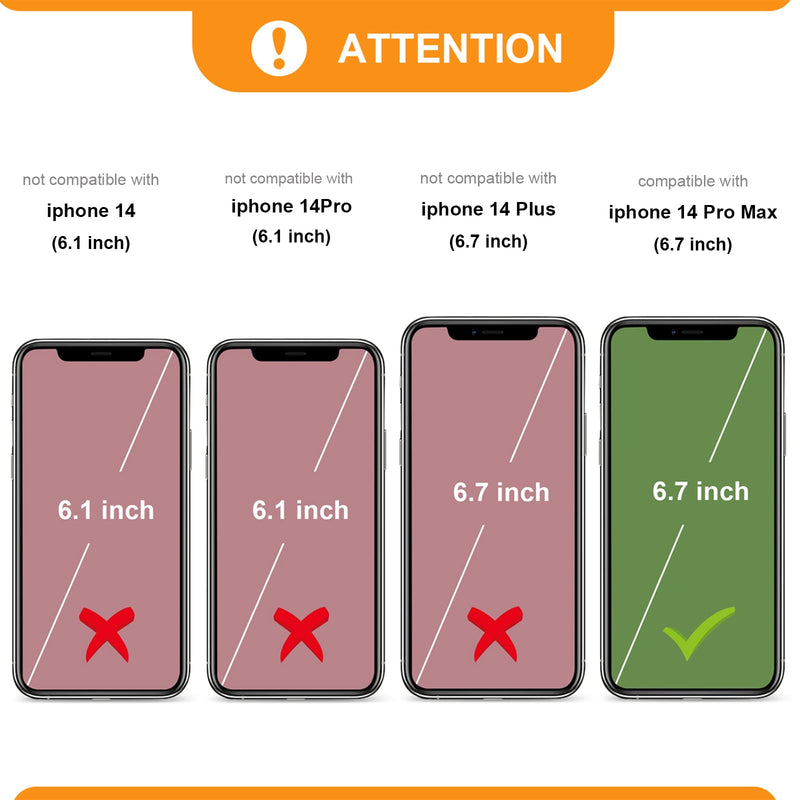  [AUSTRALIA] - Bocasal Detachable Wallet Case for iPhone 14 Pro Max RFID Blocking Card Slots Holder Premium PU Leather Magnetic Kickstand Shockproof Wrist Strap Removable Flip Protective Cover 5G 6.7 inch (Brown) Brown