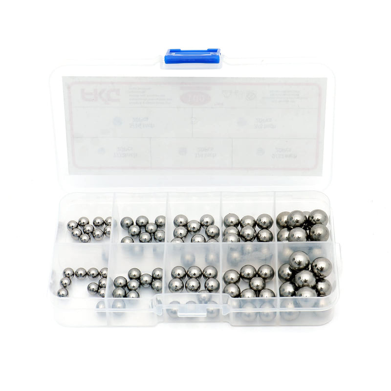  [AUSTRALIA] - FKG Bearing Balls 7/32 Inch, 1/4 Inch, 9/32 Inch, 5/16 Inch, 3/8 Inch Chrome Steel Bearing Balls 100Pcs