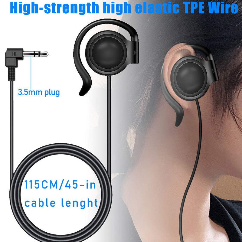 [AUSTRALIA] - EXMAX 3.5mm Single left Side Earphone Earbud One Ear Headphone for EXD-101 ATG-100T EX-200N EX-100 Wireless Tour Guide Receiver Monitoring Touring Groups Radio Podcast Laptop MP3 (Left Side Earphone)