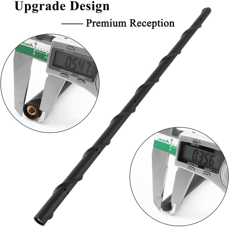  [AUSTRALIA] - KSaAuto Antenna for 2009-2022 Dodge RAM 1500 2500 3500 Ford F150, 16 Inch Stubby Dodge RAM 1500 Antenna Replacement, Car F150 Antenna, Truck RAM 1500 Accessories Upgrade for FM AM Reception
