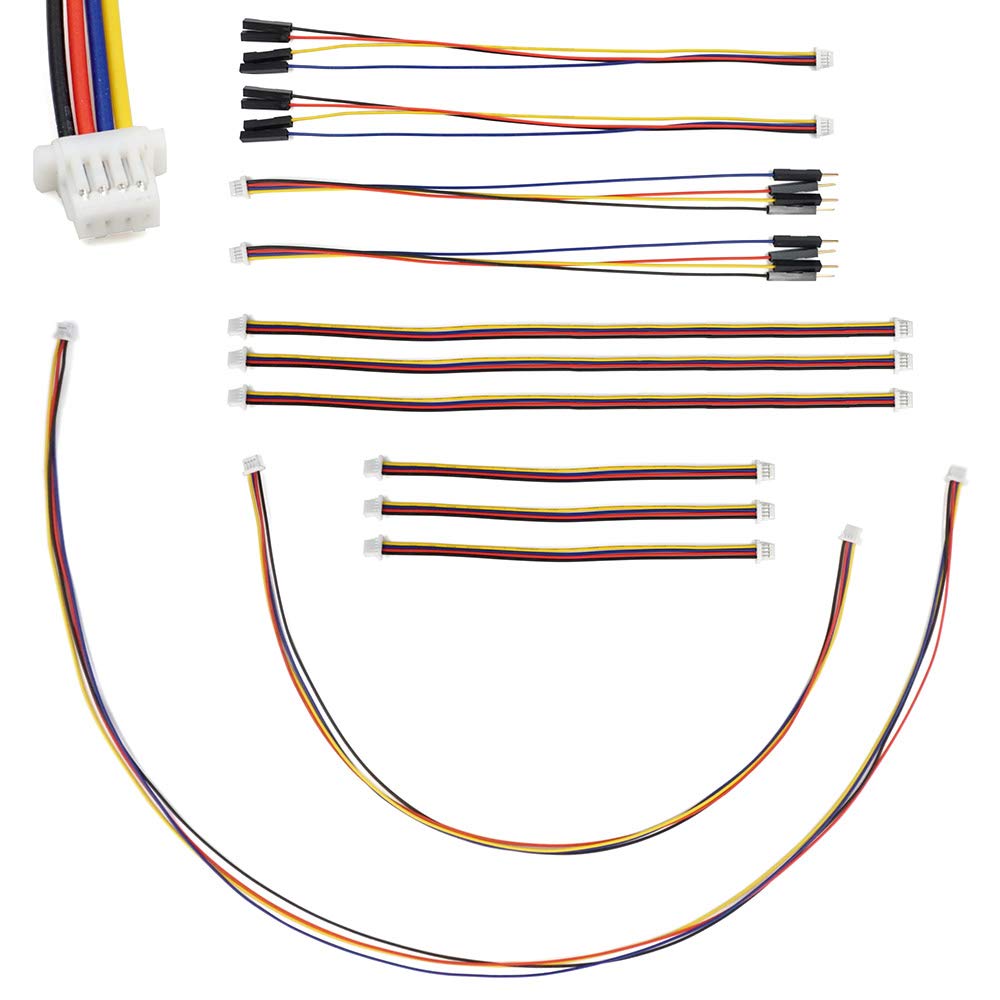  [AUSTRALIA] - I2C Qwiic Cable Kit Stemma QT Wire for SparkFun Development Boards Sensor Board Breakout Breadboard 4 Pin Sh1.0 Connector