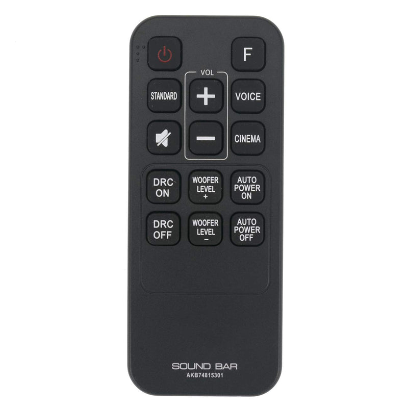 AKB74815301 Replacement Remote Control Compatible with LG Soundbar System LAS160B LAS260B LAS454B LAS465B SH3K SPH4B-W LASC27 - LeoForward Australia